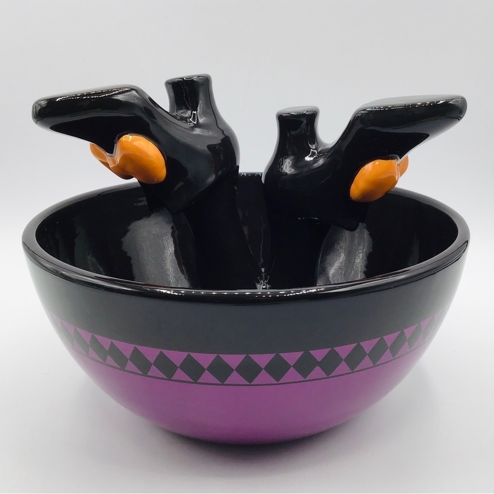 HALLOWEEN Witch Feet Trick Or Treat Candy Dish Bowl Kmart K-Mart Totally Ghoul